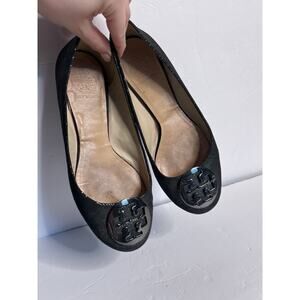 Tory Burch Reva Flats Womens 8.5 leather